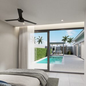 Garden view private pool villa with 3 bedroom