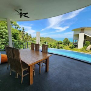 3 bedroom sea view villa with a private pool in Lamai