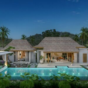 Spacious Balinese style 4 bedroom villa in Laem Set