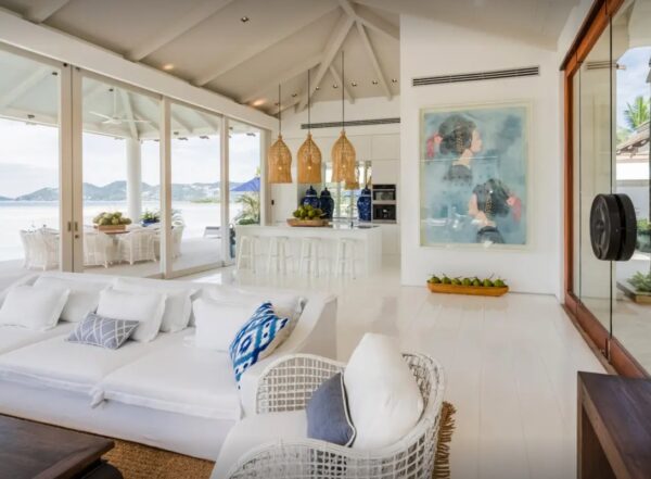 4 bedroom beachfront villa in Chaweng：圖片 11