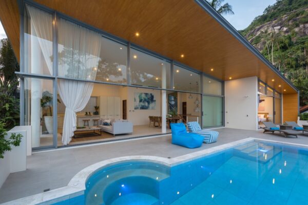 Spacious and modern 3 bedroom sea view villa in Lamai：圖片 22