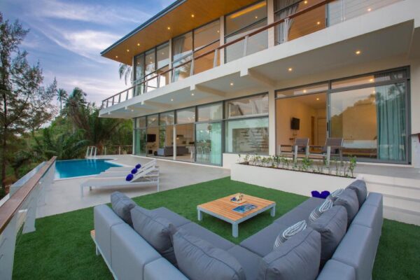 Spacious and modern 3 bedroom sea view villa in Lamai：圖片 23