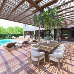 3 bedroom villa with big garden