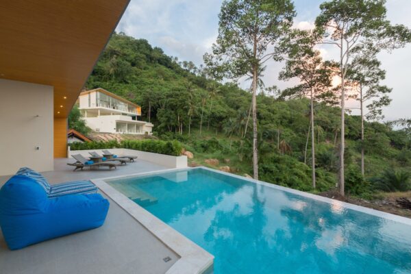 Spacious and modern 3 bedroom sea view villa in Lamai：圖片 3