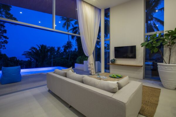 Spacious and modern 3 bedroom sea view villa in Lamai：圖片 4