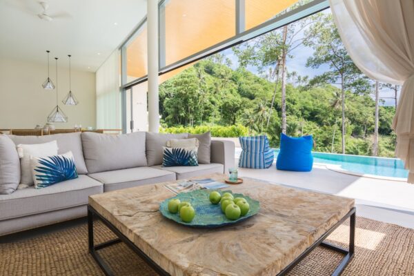 Spacious and modern 3 bedroom sea view villa in Lamai：圖片 7